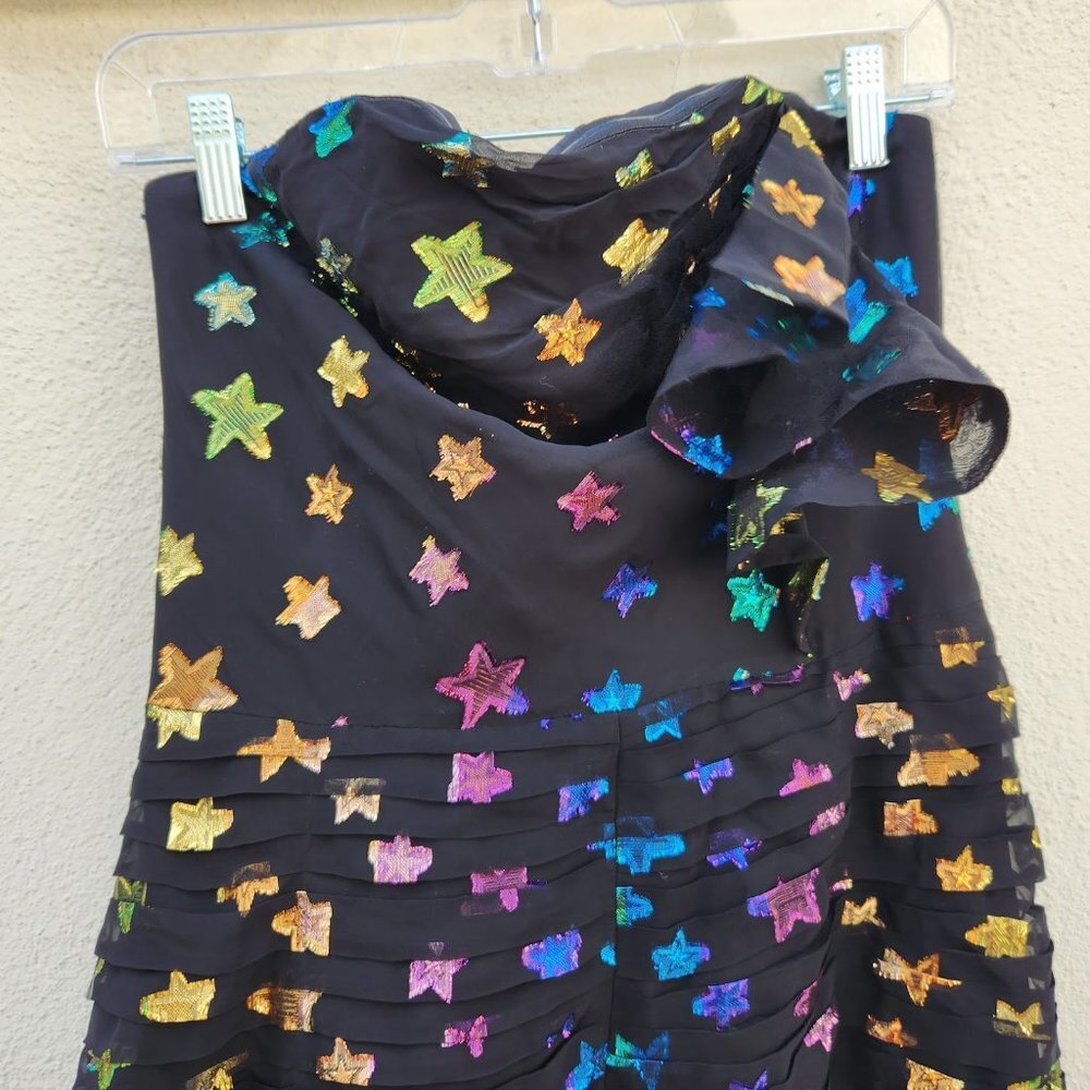 Shoshanna Nyla Metallic Star Mini Dress - Picture 6 of 9